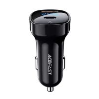 Автомобільний зарядний пристрій ACEFAST B4 digital display 66W(USB-C+USB-A) dual port car charger