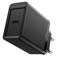 Зарядний пристрій Vention 1-port USB-C Wall Charger(20W) EU-Plug Black (FADB0-EU)