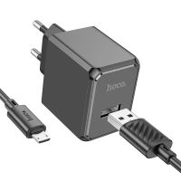 Зарядний пристрій з кабелем HOCO CS11A Ocean single port charger set (Micro) 10.5W Black