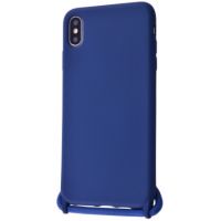 Чохол (Lanyard Case) для iPhone Xs Max зі шнурком Blue Сobalt