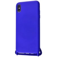Чохол (Lanyard Case) для iPhone Xs Max зі шнурком Ultramarine